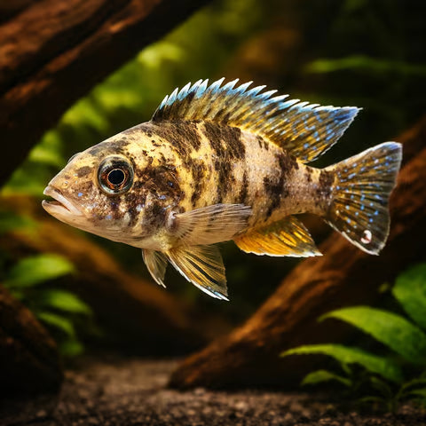 Peshku aulonoacara cichlid